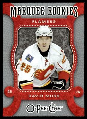 2007-08 O-Pee-Chee MARQUEE ROOKIE David Moss Rookie Calgary Flames #515