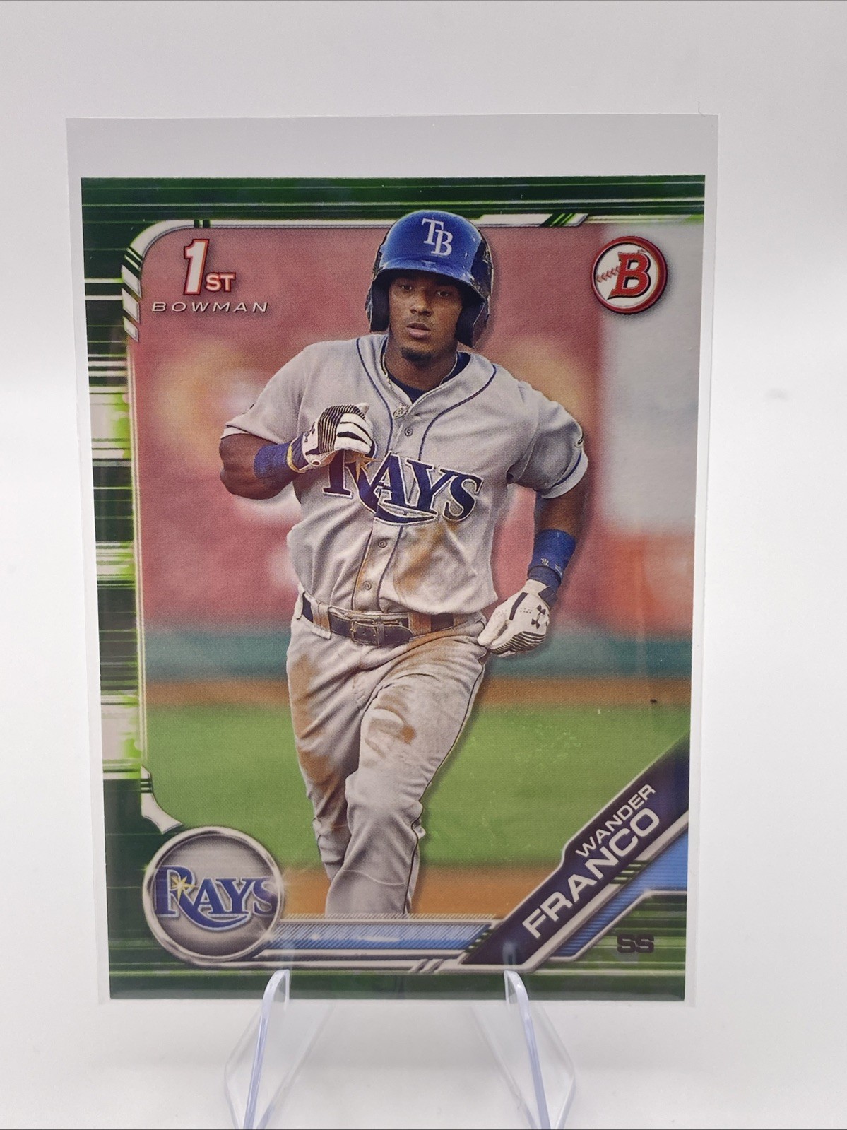 Wander Franco-2019 Bowman 1st Prospects-Camo #BP100-Rays