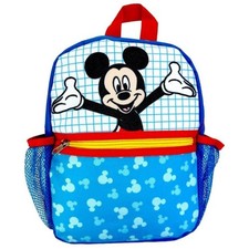 Disney Mickey Mouse Blue Mini Backpack Polka Dot 10" High 18M Child Harness