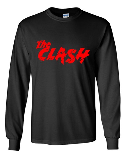 The Clash long Sleeve T-Shirt - Punk Rock Band, Should I Stay Or Should I Go 80s - Picture 3 of 6
