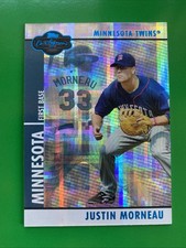 Justin Morneau 2008 Topps Co-Signers Hyper Plaid Blue Card #26 LTD #27/50