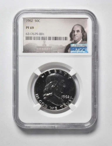 1962 PF69 Franklin Half Dollar NGC Special Lbl *1030