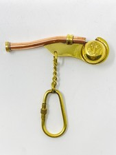 Handmade Solid Brass Keychain Vintage Style Key Ring for Men , Christmas Gift