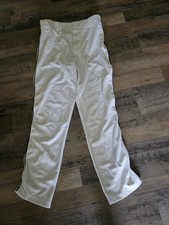 Wilson Adult White Baseball Pants With Blue Pinstripe Elastic Cuff Uniform Med.