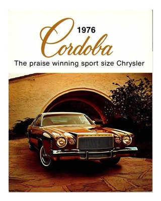 Vintage Chrysler Cordoba 1976 Wandkunst Klassische Dekoration Classic