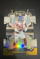 2023 Panini Select - Concourse Eric Gray #74 Black & Gold Prizm Die-Cut (RC)