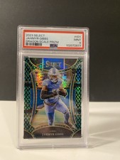 Panini 2023 Select Jahmyr Gibbs #431 Dragon Scale Prizm /70 Rookie PSA 9