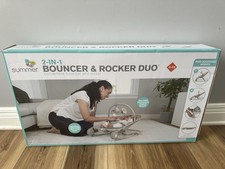 Summer by Ingenuity 2-in-1 Baby Bouncer Rocker Duo Soothing Vibrations New