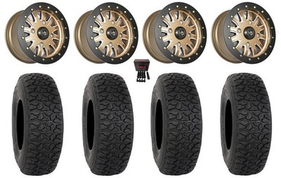 Pro Armor Halo Bdlk 15'' Wheels Br 35'' DX440 Tires Can-Am Defender