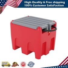 58 Gallon Portable Diesel  Gasoline Fuel Tank with 12V Electric Transfer Pump