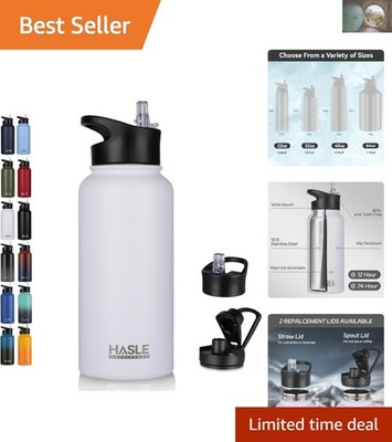 Versatile 32 oz Sports Water Bottle with Leak-Proof Lids   Hydration Anywhere