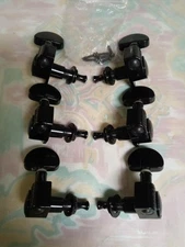 3x3 Black Grover Guitar Tuners