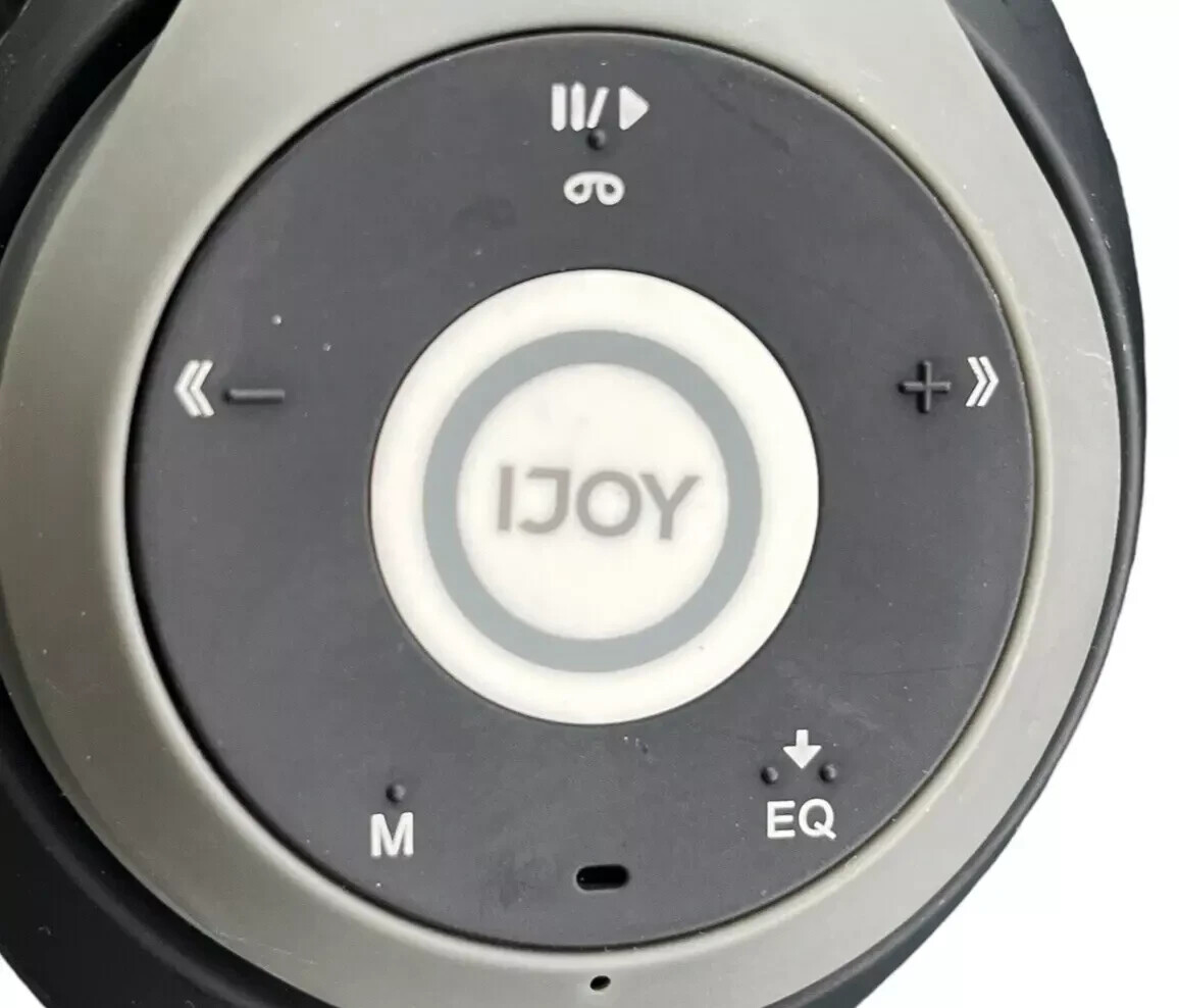 IJOY LGO-PRE-STL Headphone Noise-Canceling  Bluetooth Wireless Over-Ear Gray