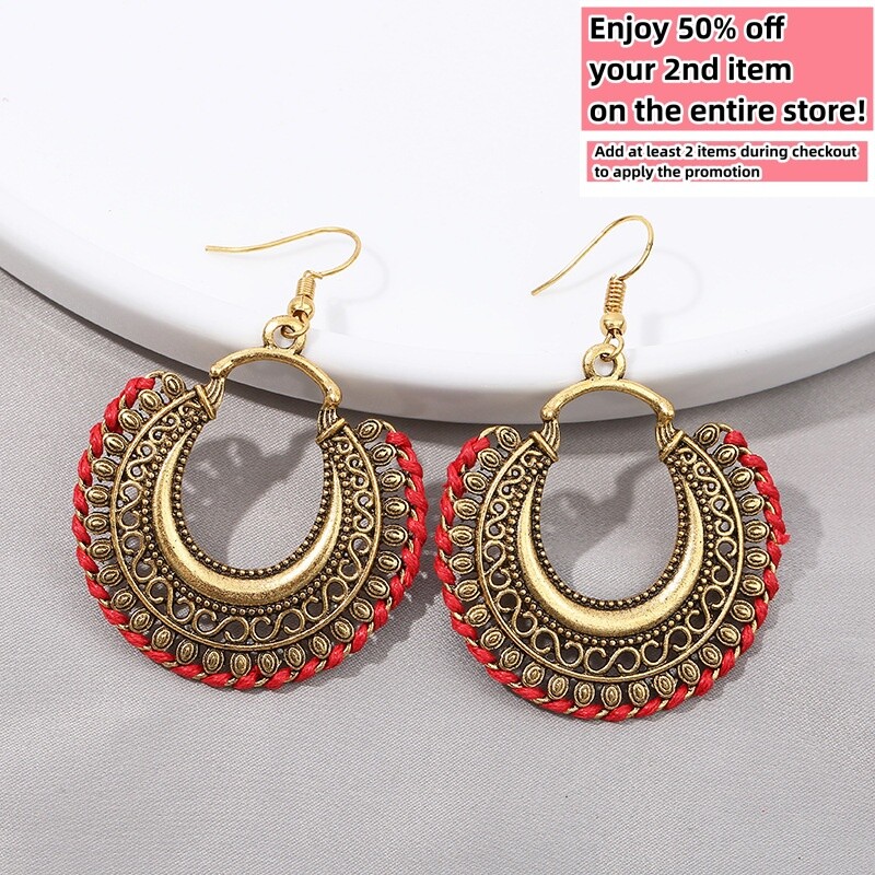 BOHO Earrings Fringe Tassel Bohemian Retro Ethnic Dangle Drop Handmade  Jewelry