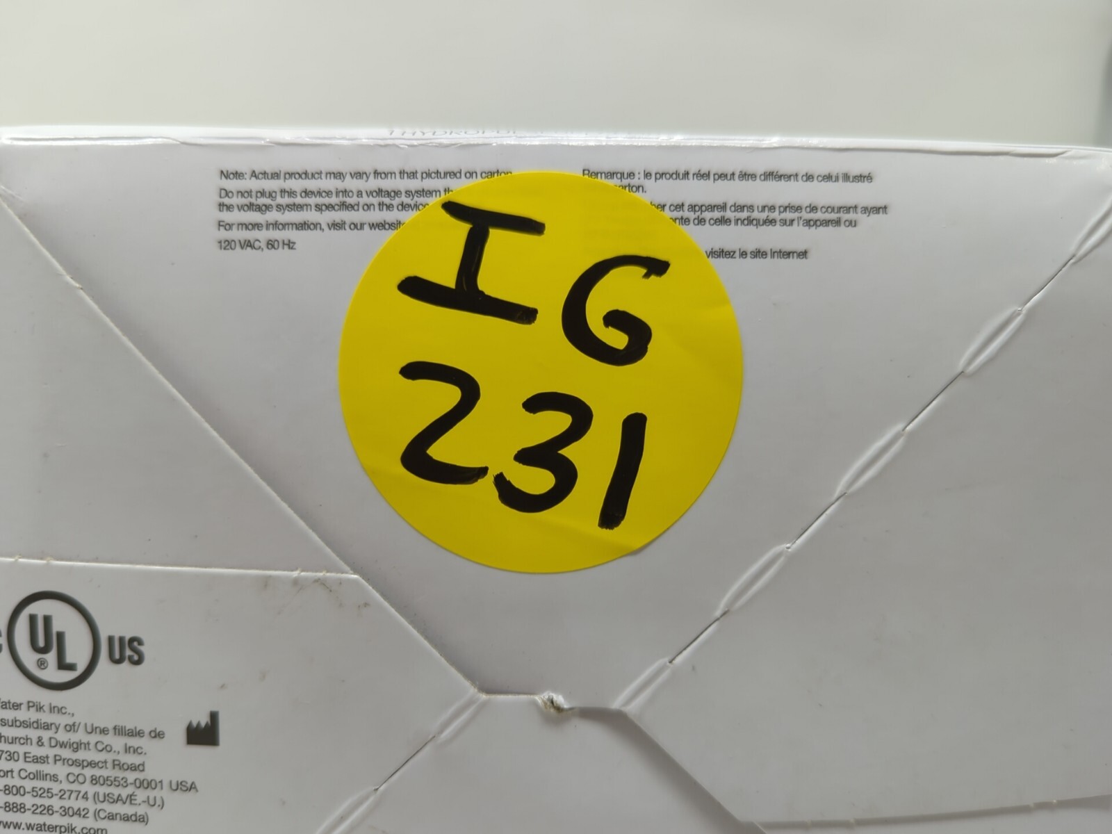 Waterpik Aquarius Water Flosser White (IG231) eBay