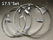 JHB 4PCS 17.5" Adjustable Aluminum Rings with Mounting bracket for Wheel Lights