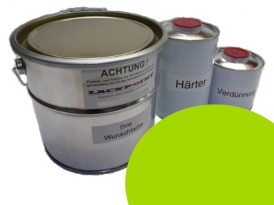 7 Liter Set 2K Car Paint Speed Green No Clear Varnish Tuning Uni Lackpoint Colo