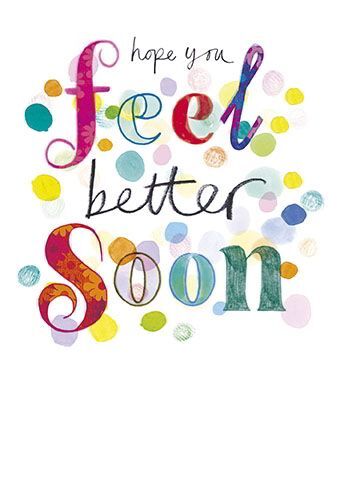 Get Well Card Feel Better Soon