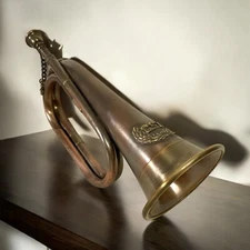 Copper Brass Military Bugle C.S.A Army