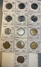 1970 - 2013 Brazil 20 & 25 Centavos High Grades XF - BU Condition 13 Coin Lot