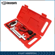 7 Dies Double Flare Flaring Tube Brake Lines Pipe Air Conditioning Tools Kit Set