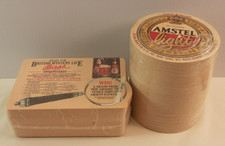 Vtg 80s Beer Bar Coasters Sealed Big Lot Amstel Light Guiness British Mystery