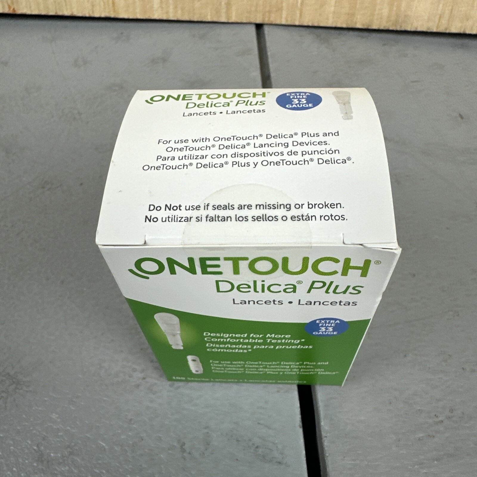 100 One Touch Delica Plus Xtra Fine 33G LancetsExp 12/26 Sealed