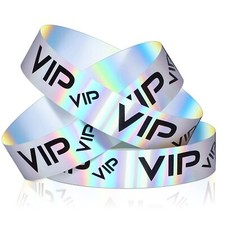 500 Pack VIP Plastic Wristbands Party Wristbands for Events VIP Custom Wristb...