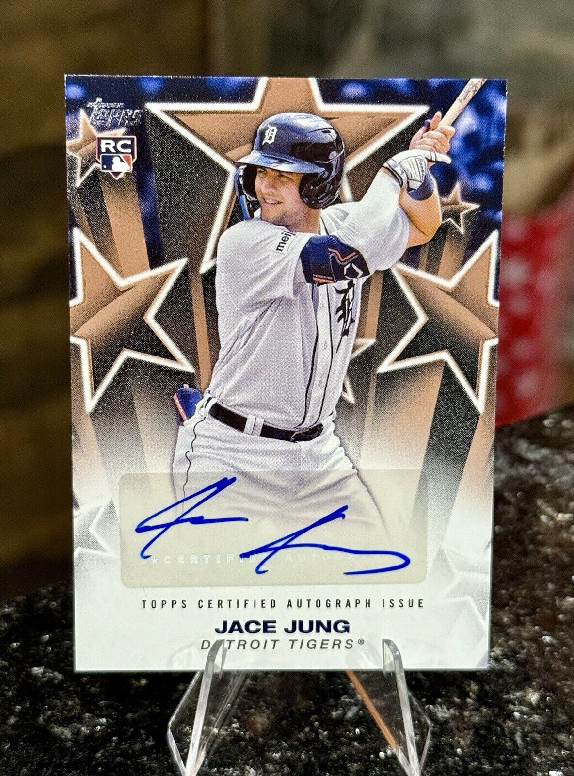 2025 Topps Series 1 JACE JUNG RC AUTO #/50 GOLD Baseball Stars TIGERS Rookie