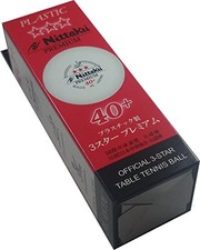 Palline Ping Pong Darius Knight DK Edge 40+ - Confezione Da 6, Stella 1, Bianche ITTF