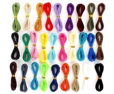5m Waxed 1mm Thread Cord Cotton Craft Sewing Jewellery Making String Bracelet
