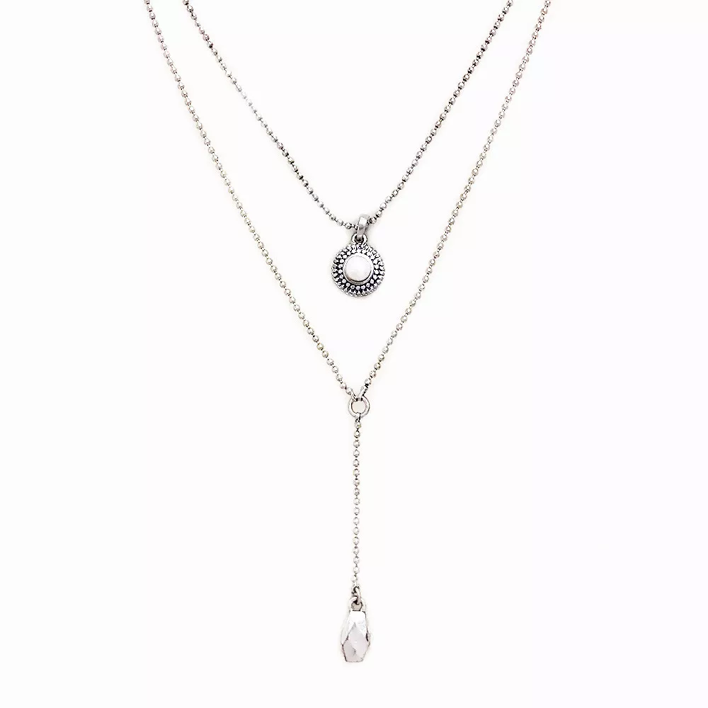 Lucky brand silver best sale necklace