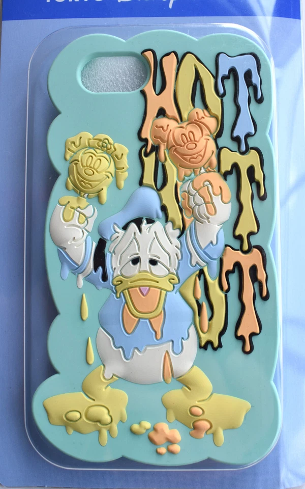 Tokyo Disney iPhone 5 silicone case Donald Duck "HOT HOT HOT" RARE COLLECTIBLE - Image 3 of 4
