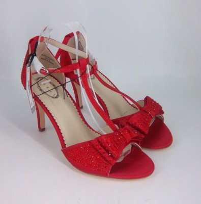 red diamante heels