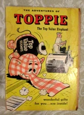 THE ADVENTURES OF TOPPIE - THE TOP VALUE ELEPHANT - 1958, G+, SCARCE ISSUE