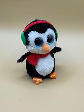 Ty Beanie Boos NORTH the Penguin w/ Glitter Eyes 6" Beanbag Plush Toy