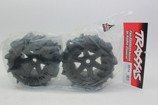 Traxxas TRX 8674 Paddle Tires on Rims Black 3.8 E-Revo VXL 2.0 NEW SEALED