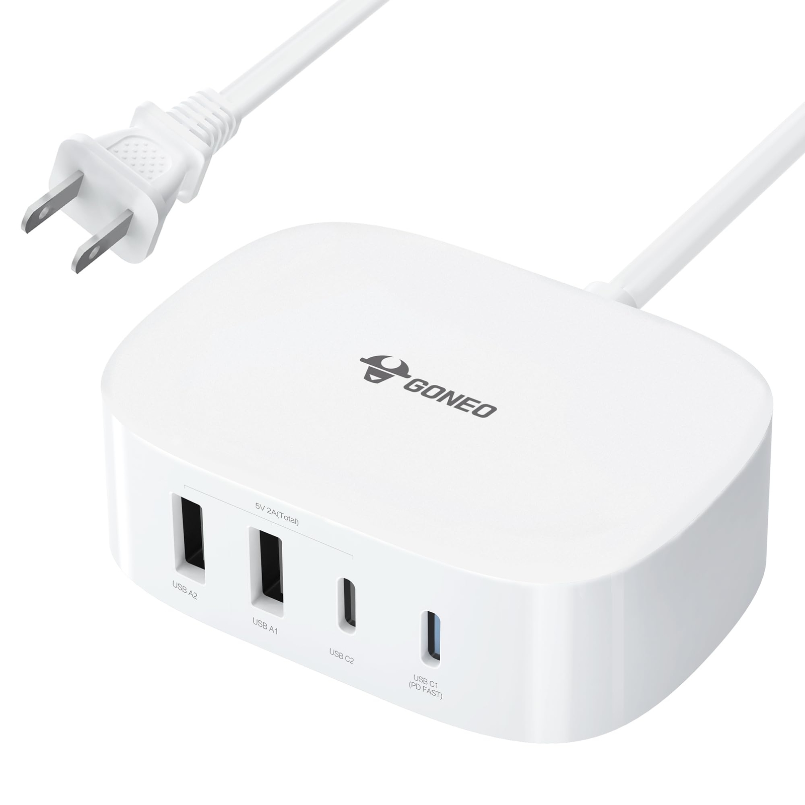 GONEO 4-in-1 Fast Charger USB C Adapter for iPhone 13 Pro Mac Fast Charging