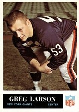 1965 Philadelphia #118 Greg Larson Giants