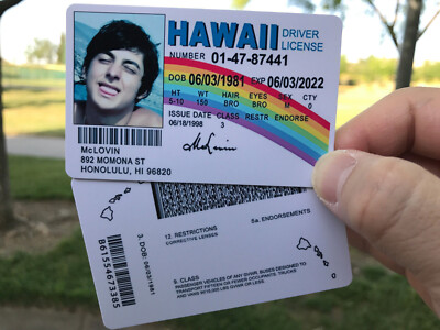 🤓 McLovin ID CARD Movie Superbad Customize ( WITH YOUR IMAGE ONLY