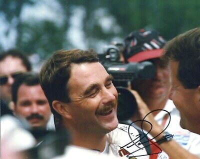 Nigel Mansell Signed Indy 500 Indianapolis 8 X 10 Photo Autographed 
