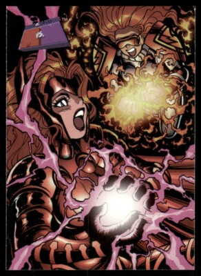 Scarlet Witch vs Fahrenheit 1997 Fleer Marvel vs WildStorm Checklist Card #90 NM