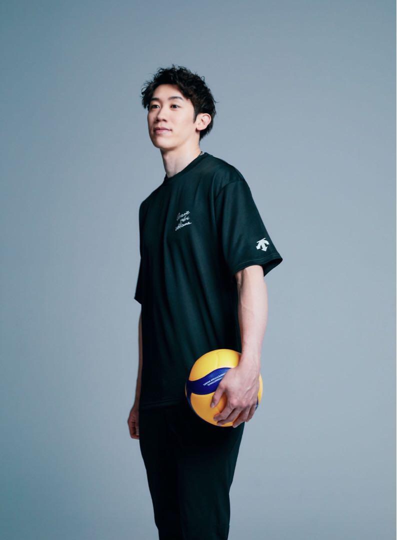 Yuki Ishikawa original T-shirt DESCENTE Japan Volleyball