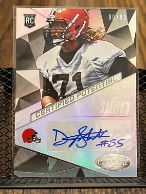 DANNY SHELTON 2015 CERTIFIED POTENTIAL BROWNS ROOKIE AUTOGRAPH AUTO INSERT /99!!