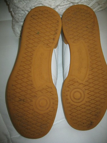 Zapato Deportivo Reebok Logo RARO Para Mujer Talla 6 Rojo Blanco Azul RARO - Imagen 5 de 5