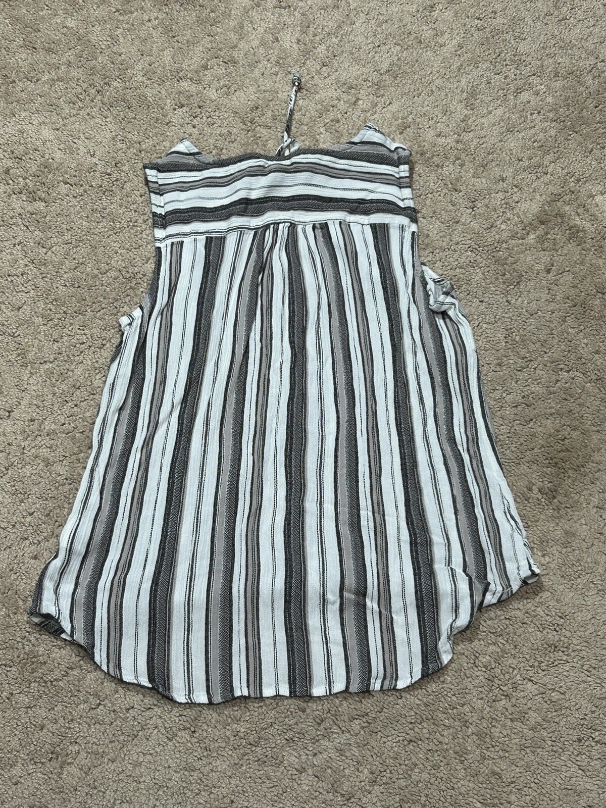 I.N. Studio Womens Shirt Size Small Multicolor Striped Keyhole Lightweight Flowy