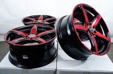17 Wheels Rims Red Black 5 Lugs Fit Subaru Impreza Corolla Camry Prius Civic