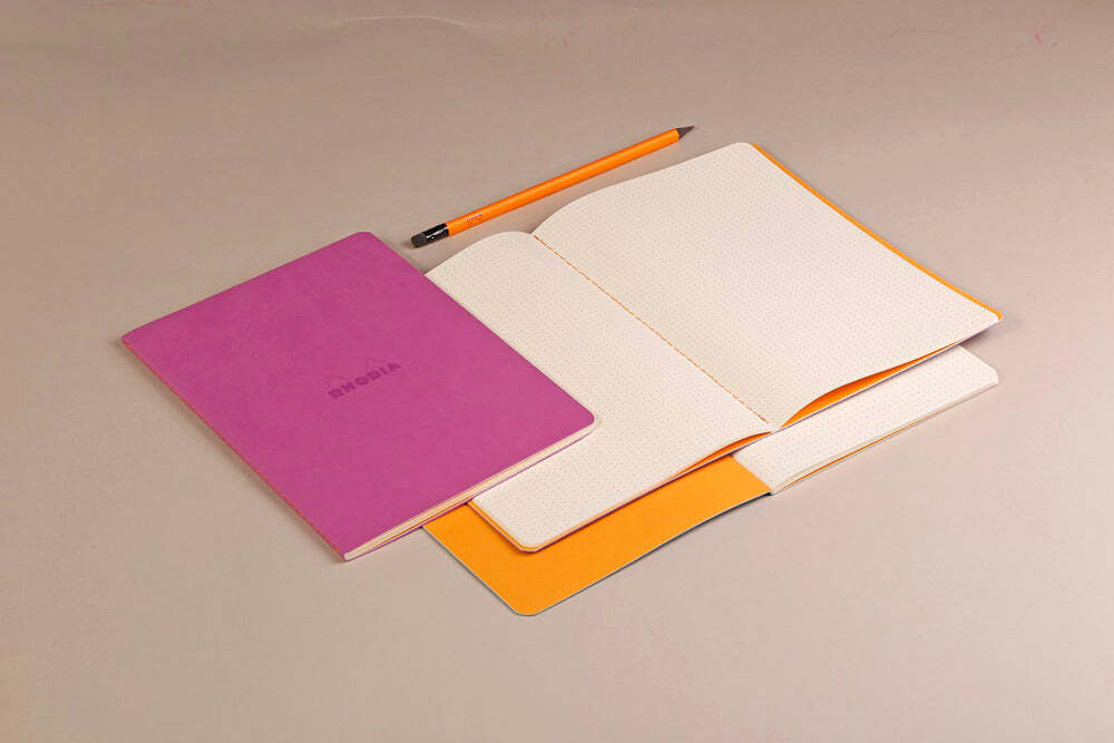 Rhodia Rhodiarama Softcover Notebook A5 - 5.8 x 8.3 (148 x 210mm) Dot Grid, Bl