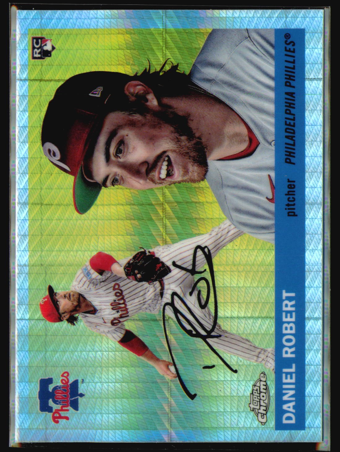 2025 Topps Chrome Platinum Daniel Robert Prism Refractors #250 Phillies