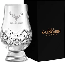 DALMORE LOGO GLENCAIRN CUT CRYSTAL SCOTCH MALT WHISKY TASTING GLASS